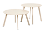 NURIO Lounge tafel beige H 40 cm - Ø 70 cm