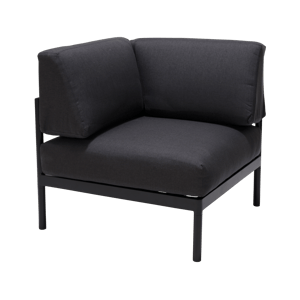 HANNA Lounge silla esquinera negro A 59 x An. 77,2 x L 77,2 cm