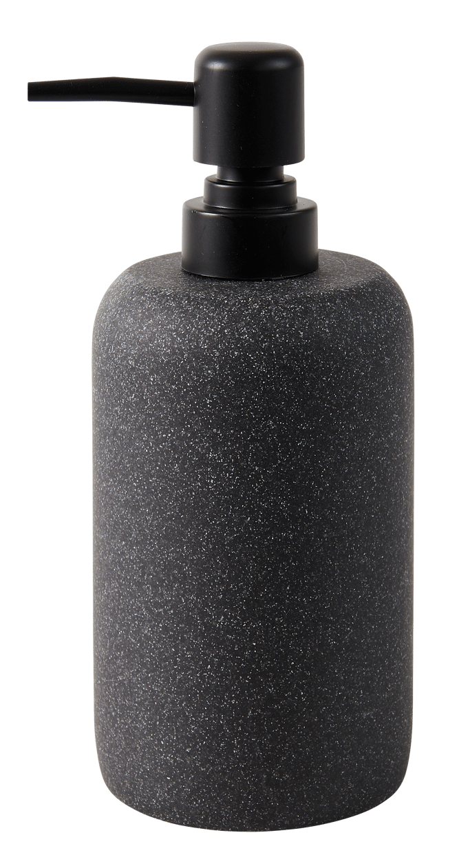 MOON Dispenser per sapone nero, grigio scuro H 18,5 cm - Ø 7,5 cm