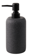 MOON Distribuidor de sabão preto, cinzento escuro H 18,5 cm - Ø 7,5 cm