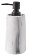 LUNA Dispenser per sapone effetto marmo H 19 cm - Ø 7,5 cm