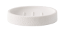 WHITE ELEGANCE Portasapone bianco H 2,5 x W 12 x D 8 cm