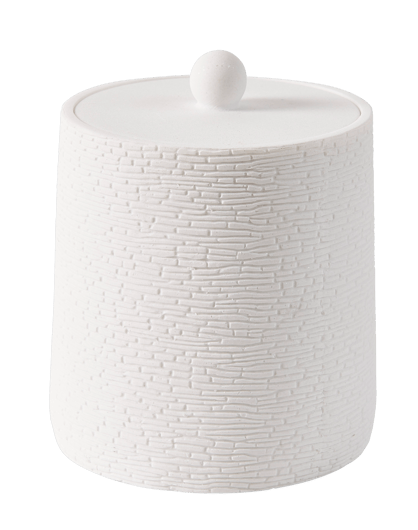 WHITE ELEGANCE Brosse WC avec support blanc, argent H 36 cm - Ø 9,5 cm