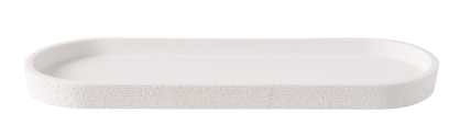 WHITE ELEGANCE Prato branco H 2 x W 30 x D 10,5 cm