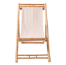 CABO Vouwstoel wit, naturel H 80 x B 60 x D 112 cm