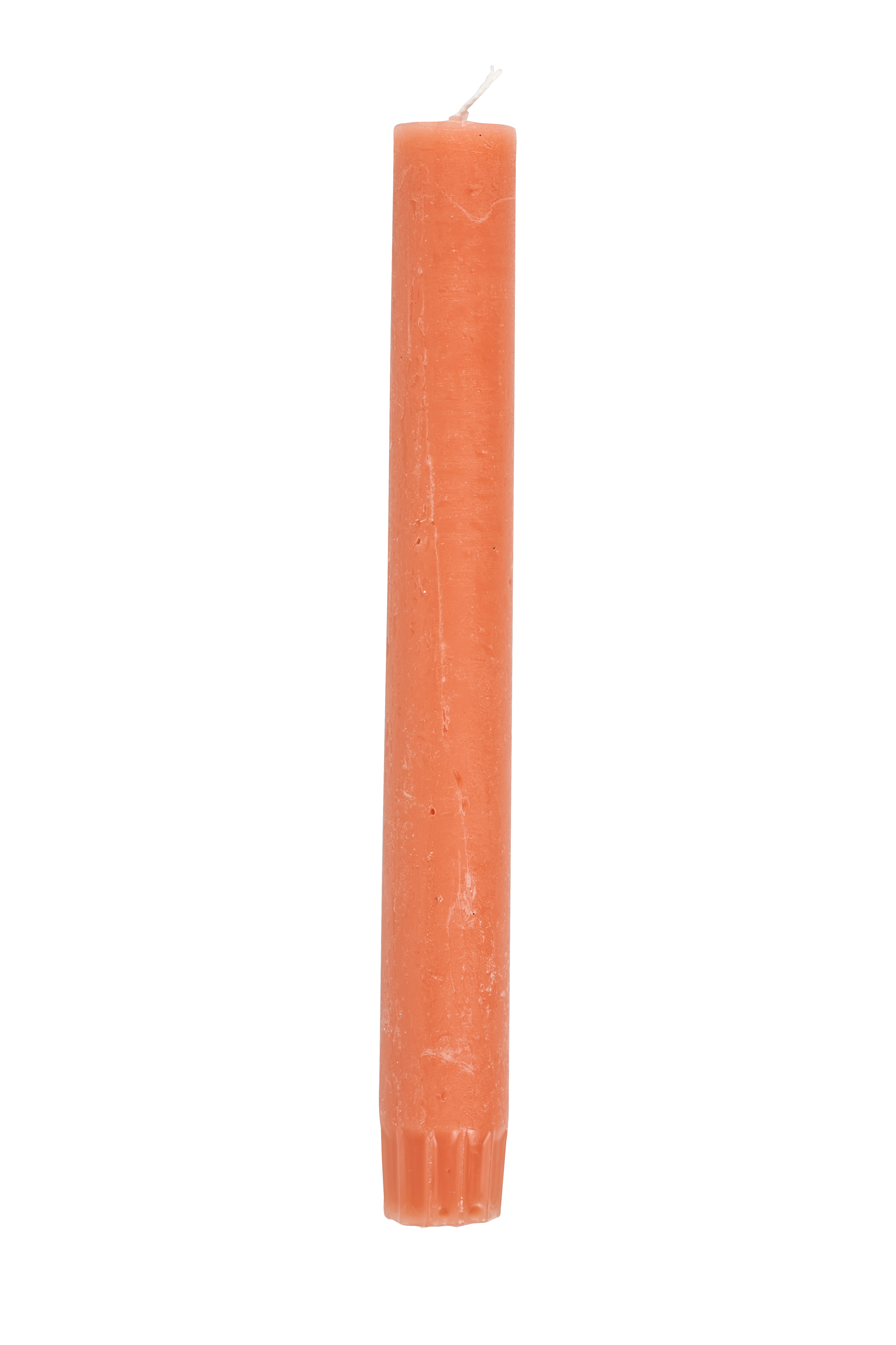 Naranja Velas de candelabro cónicos altura 25 cm 10 unidades 