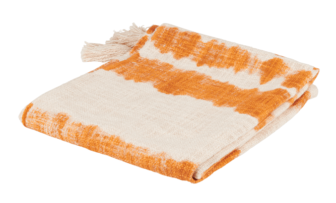 ALIZE Plaid orange Larg. 130 x Long. 170 cm