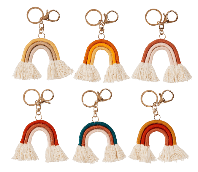 MONARC Porte-clés 6 couleurs multicolore H 9 x Larg. 14 cm