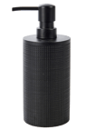 SAMOURAI Distribuidor de sabão preto H 18,5 cm - Ø 7 cm