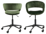 ROLI Cadeira de escritório verde H 92 x W 40 x D 43 cm