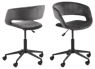 ROLI Chaise de bureau gris H 92 x Larg. 40 x P 43 cm