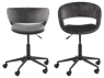 ROLI Cadeira de escritório cinzento H 92 x W 40 x D 43 cm