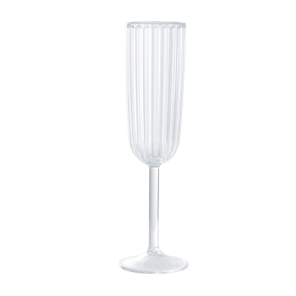 AURA Champagneglas transparant H 22 cm - Ø 6,5 cm