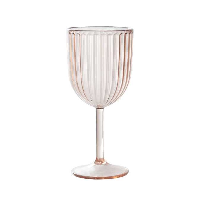 AURA Wijnglas roze H 17 cm - Ø 7,8 cm