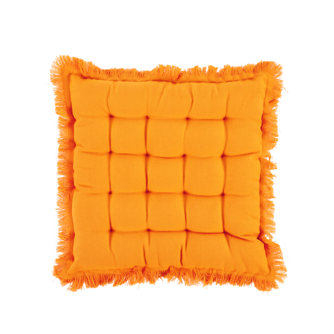 LIA Cojín de asiento naranja An. 40 x L 40 cm