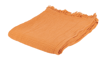 FELICE Plaid orange Larg. 130 x Long. 170 cm