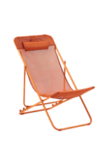 MALTA  Chaise relax terre cuite H 80 x Larg. 57 x P 90 cm