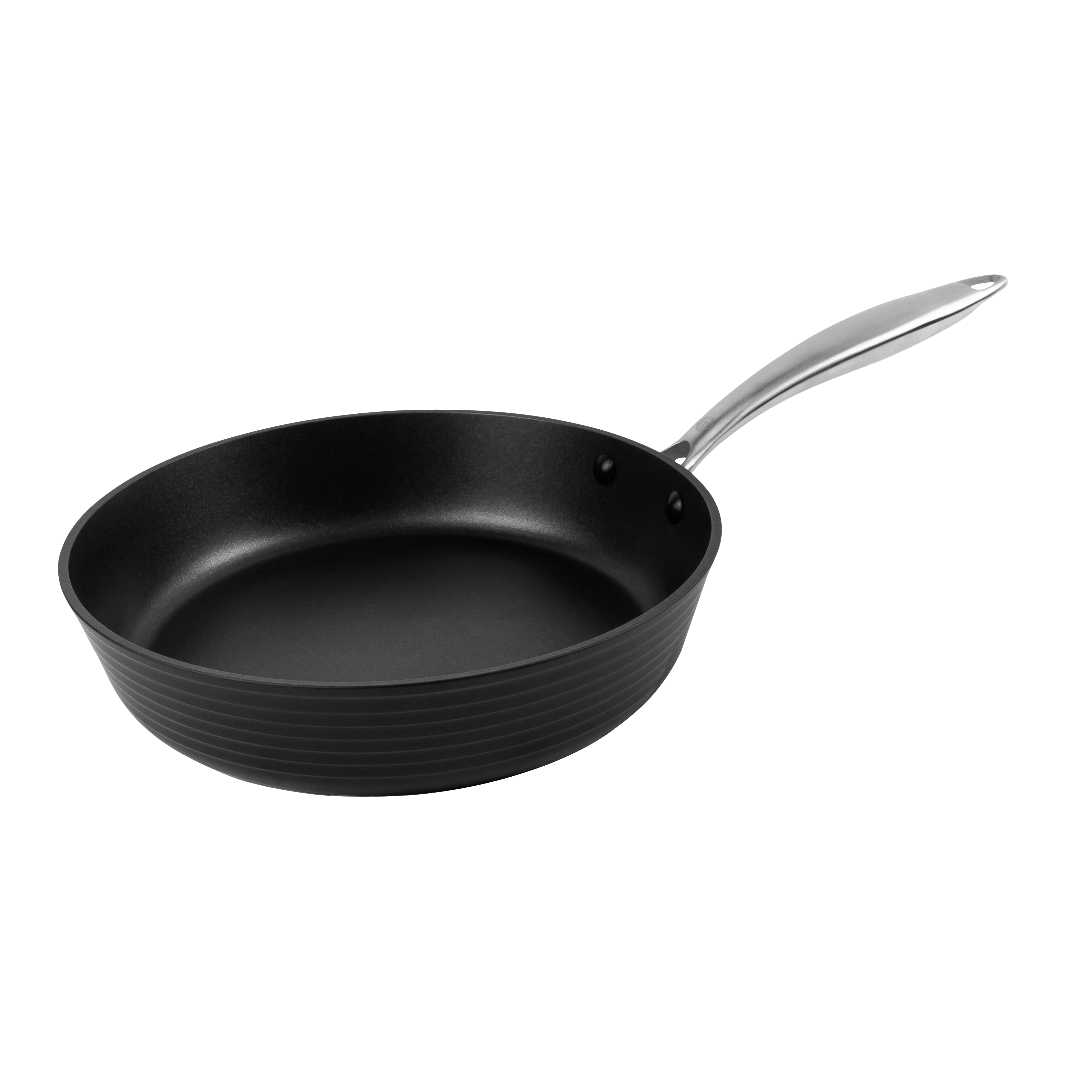 Masterclass Mcsgnwnsp cucchiaio da cucina con impugnatura morbida antiaderente di sicurezza in nylon nero 