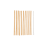 BAMBOO Set de 10 pailles réutilisables naturel Long. 20 cm - Ø 0,8 cm