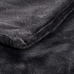 FLANELLA Manta cinzento escuro W 180 x L 220 cm