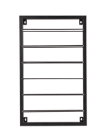 LINA Scaffale portabott nero H 63 x W 38 x D 9 cm