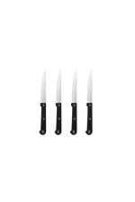 MASTERCHEF Conjunto de 4 facas para bife preto 