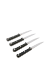 MASTERCHEF Conjunto de 4 facas para bife preto 