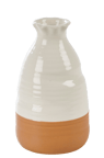 NATURA Vase beige, terre cuite H 17,8 cm - Ø 10,2 cm