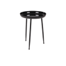 XAVI Table d'appoint noir H 50,5 cm - Ø 41,5 cm
