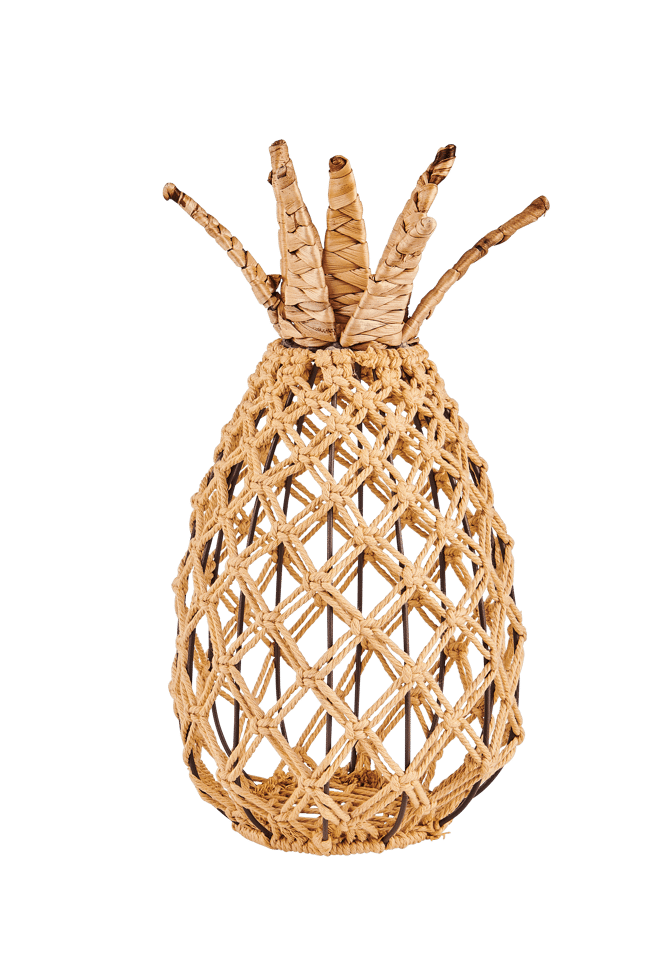 ROPE Piña decorativa natural A 32 cm - Ø 17 cm