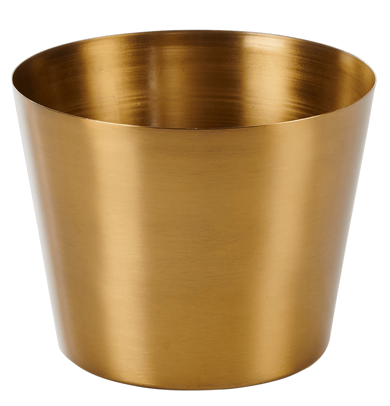 BRONZE Vaso per piante bronzo H 12 cm - Ø 16,5 cm