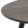 MALI Table d'appoint noir H 45 cm - Ø 80 cm