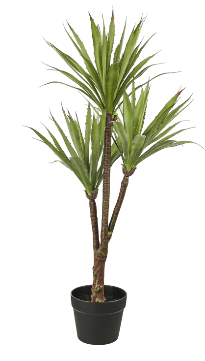 YUCCA Plante artificielle vert H 90 cm - Ø 40 cm