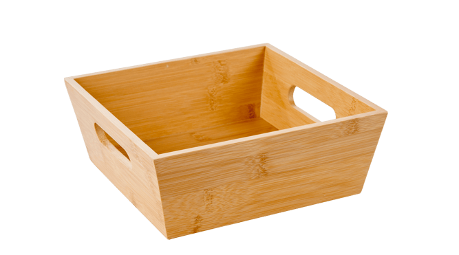 Caja Organización De Bambú 15 x 15