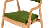AUGUST Coussin d'assise vert Larg. 46,2 x P 42,7 cm