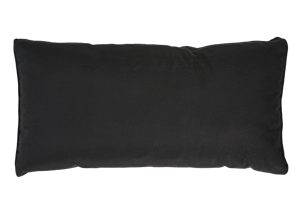 PAULETTA Coussin dossier noir Larg. 40 x Long. 82 x P 12 cm