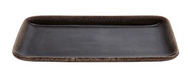 COZY Assiette noir Larg. 15 x Long. 25,5 cm