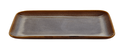 COZY Assiette brun Larg. 15 x Long. 23 cm