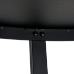 OVALA Tavolo da soggiorno nero H 49 x W 64,5 x D 43 cm