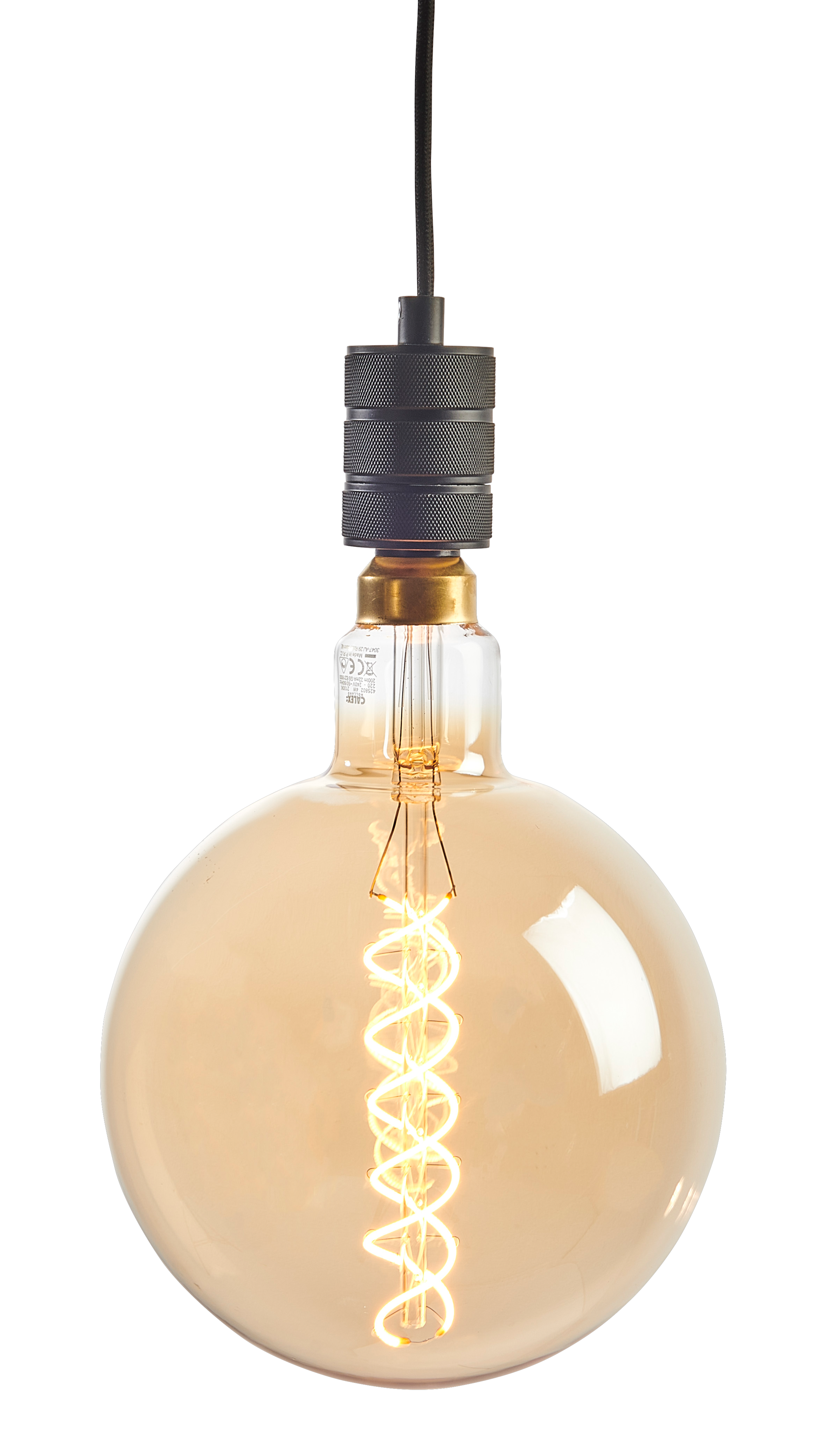 CALEX Ampoule à filament E27 1800K titane Long. 14 cm - Ø 9,5 cm