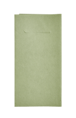 AIRLAID Serviette à pochette set de 12 olive Larg. 40 x Long. 40 cm