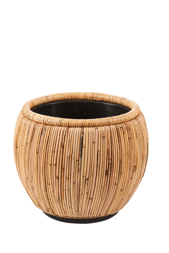 LOMBOK Vaso per piante naturale H 36 cm - Ø 40 cm - Ø 25 cm