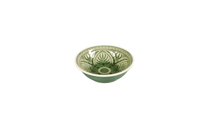 INDO Tigela verde H 2,9 cm - Ø 9,5 cm