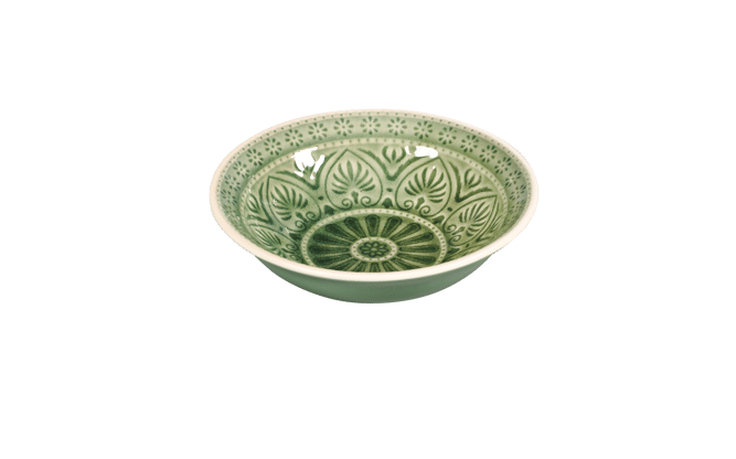 INDO Bowl groen H 4,3 cm - Ø 14,3 cm