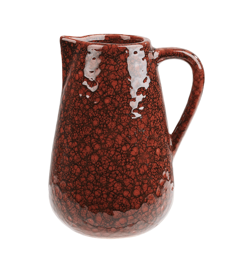 WATERFAUNA Cruche rouge H 19 x Larg. 16 x P 11,5 cm