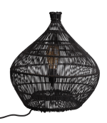 ZALOU Lámpara de mesa negro A 43 cm - Ø 40 cm