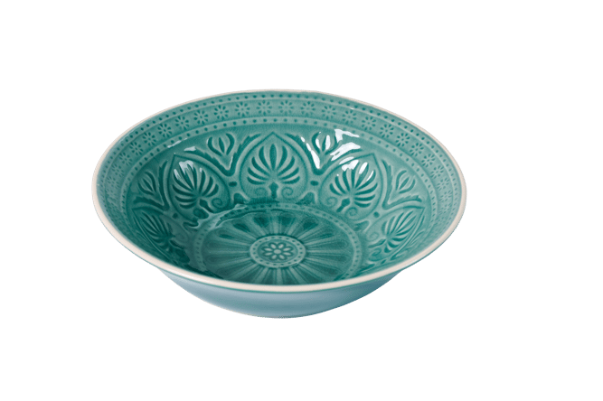 INDO Bowl blauw H 6,5 cm - Ø 23 cm