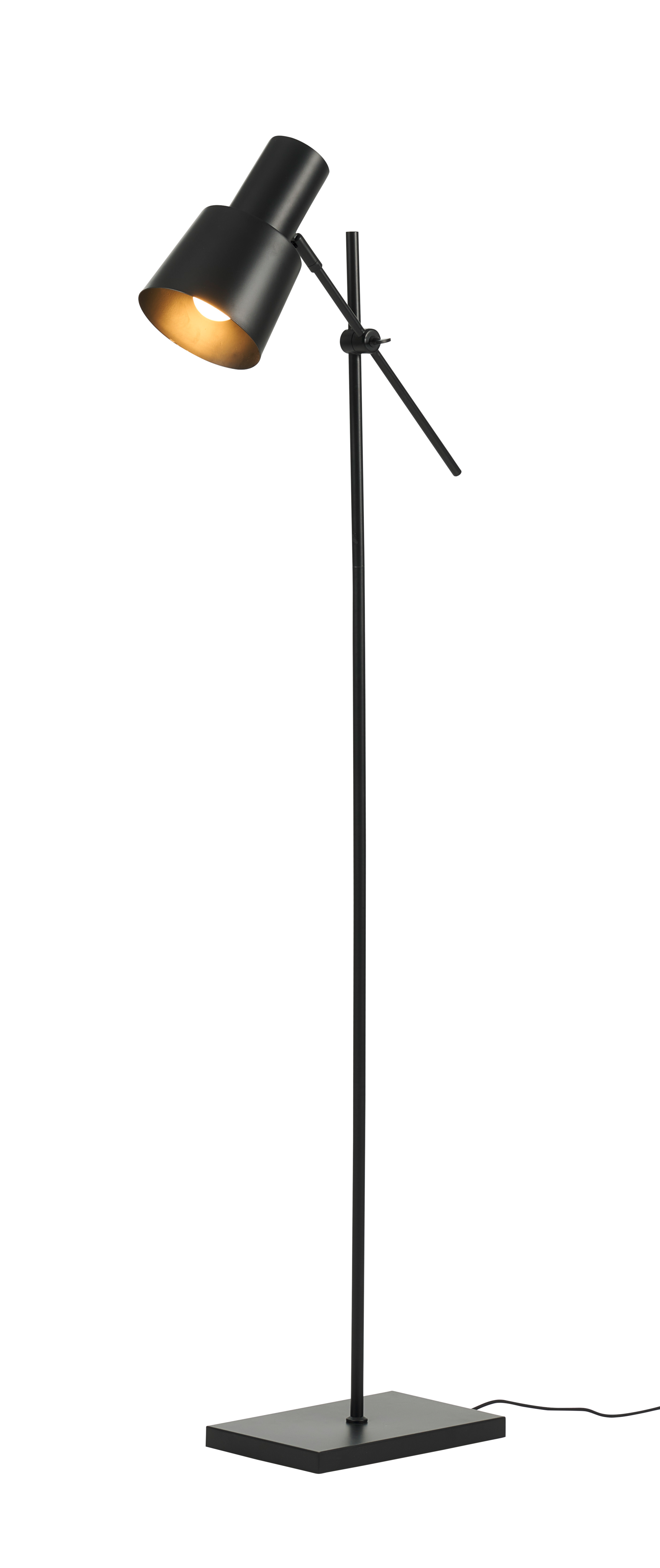 RAMON Lampadaire noir mat H 155 x Larg. 19 x P 31 cm
