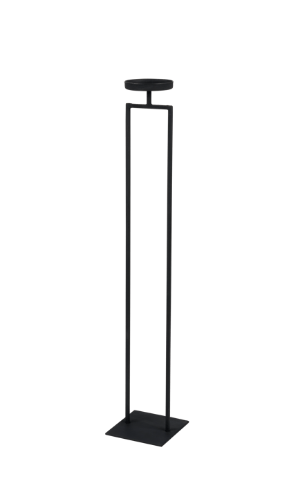 PILLAR Bandeja para velas negro A 57 cm - Ø 8 cm