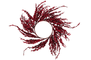 BERRIES Couronne rouge P 6 cm - Ø 65 cm